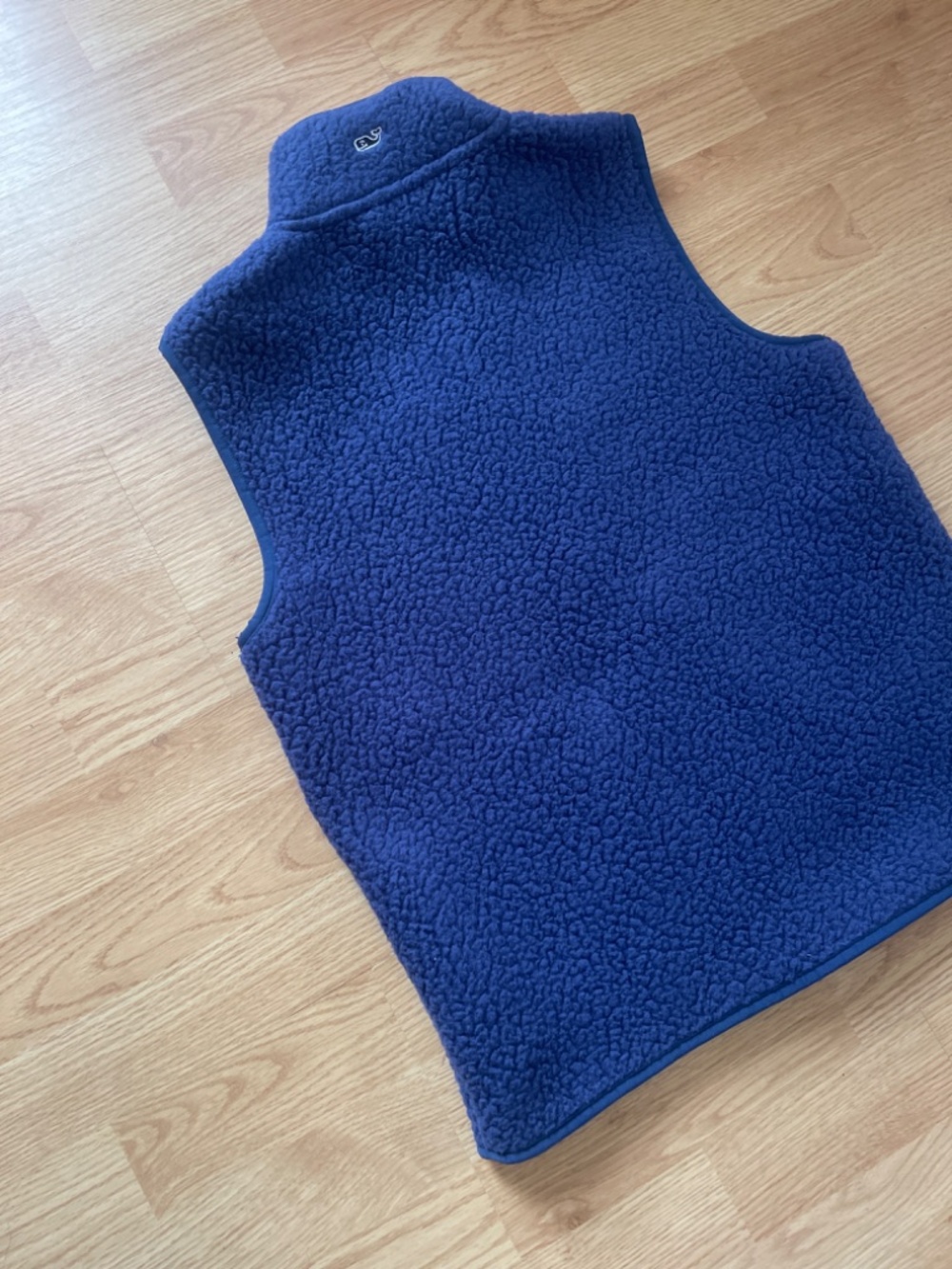 Vineyard Vines Women’s Navy Blue Sherpa Cozy Zip Up Vest Size Large - Picture 9 of 9